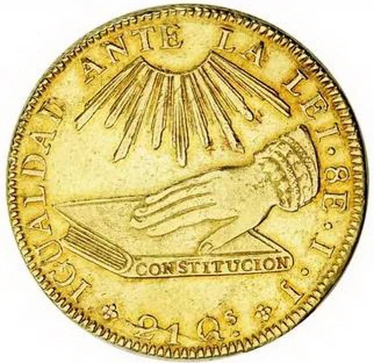Gold coins of Chile