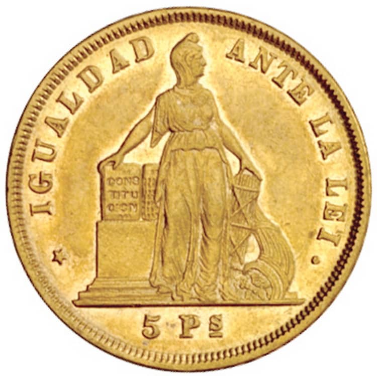 Gold coins of Chile 1896-1917