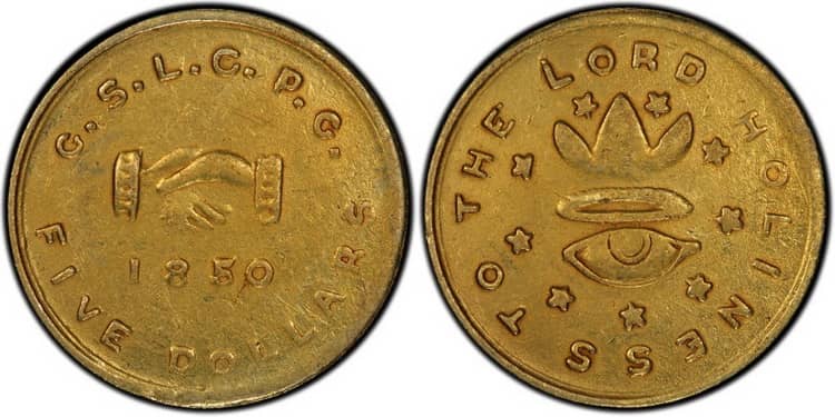 Мормонские золотые монеты