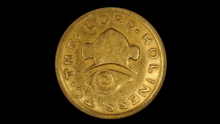 Мормонская золотая монета в 5 долларов 1849 года