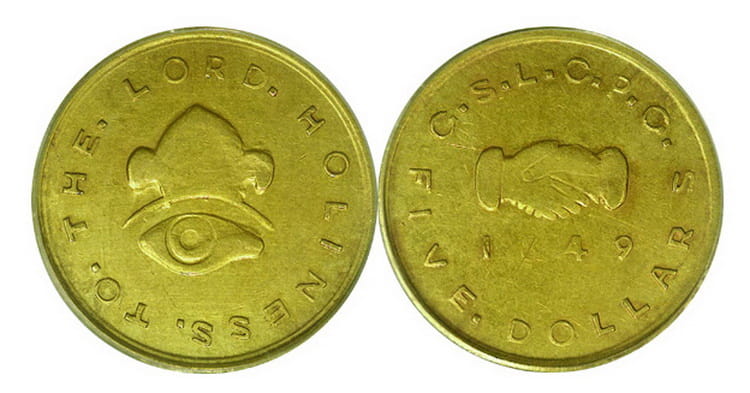 Мормонские золотые монеты 1940 года