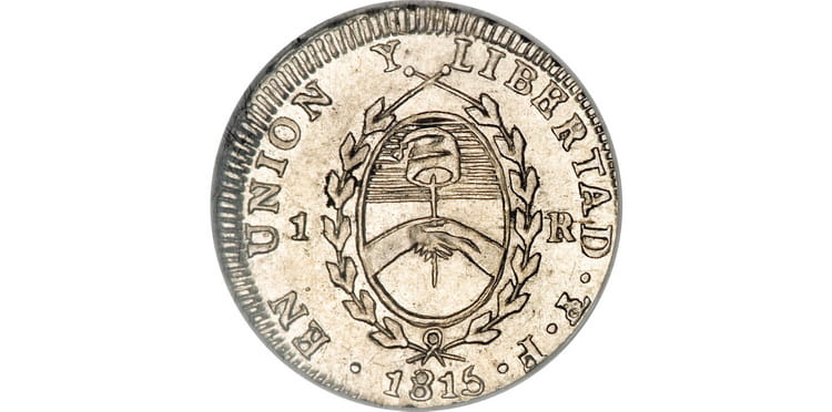 Серебряная монета Аргентины 1815 года