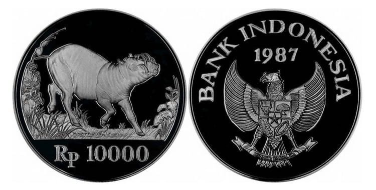 Серебряные монеты Индонезии