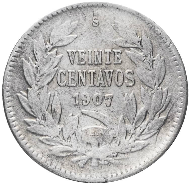 Silver coins of Chile 1802-1905