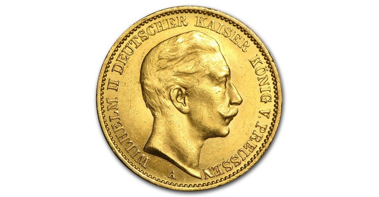 Золотая монета Германии