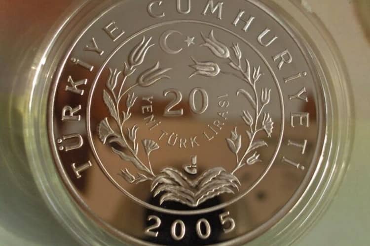 Тираж серебряных монет Турции
